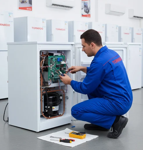 صيانه ديب فريزر تورنيدو